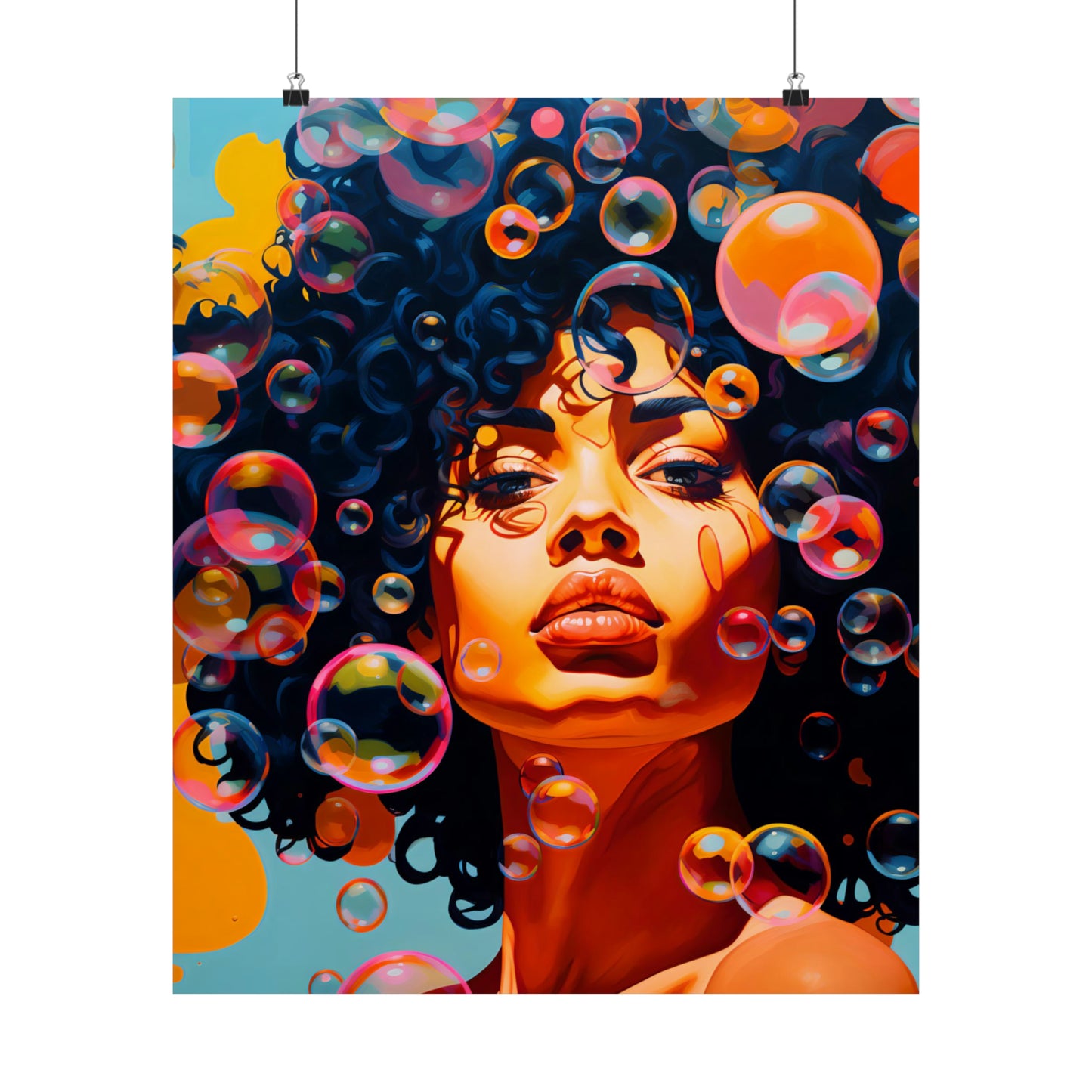 Matte Vertical Posters - Bubbles